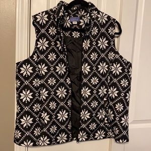 Puffy Vest with snowflakes